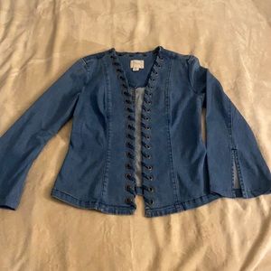 Guess blue jeans top jacket
